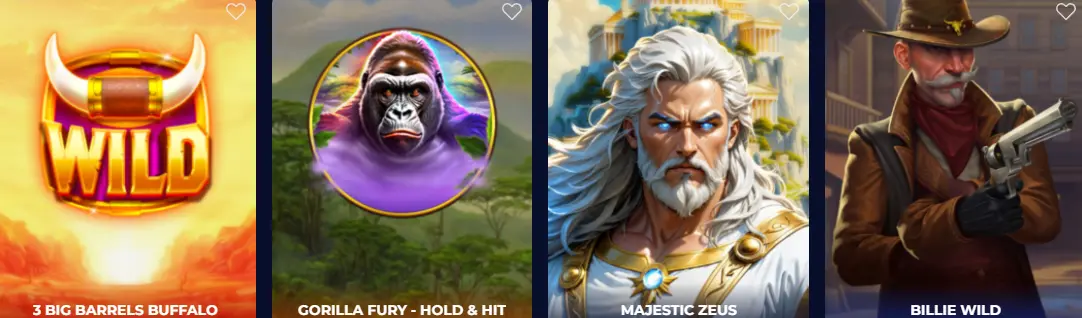 Exclusieve spellen en KING CASINO